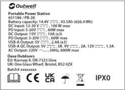 Outwell Akira 600 Power Station Draagbare Lithiumaccu -Openlucht Kampeer Winkel 1069 1900 ce4a61b9 65c9 4b89 83ec e47ef4f1cad0 1280x960