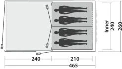 Easy Camp Galaxy 400 Steel Blue Tunneltent - 4 Personen -Openlucht Kampeer Winkel 1179 1900 e5f08167 cd39 48bb 9924 b67496b9e714 1280x960