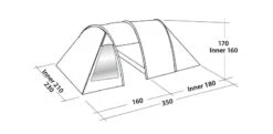 Easy Camp Galaxy 300 Rustic Green Tunneltent - 3 Personen 15 Easy Camp Galaxy 300 Rustic Green Tunneltent - 3 Personen -Openlucht Kampeer Winkel 120390 galaxy 300 rustic green drawing perspective2
