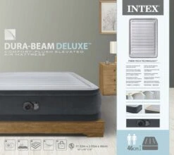 Intex Comfort Plush Hoog Luchtbed - Queensize - Ingebouwde Elektrische Pomp -Openlucht Kampeer Winkel 1689 1900 64414nd pkg 2023 300