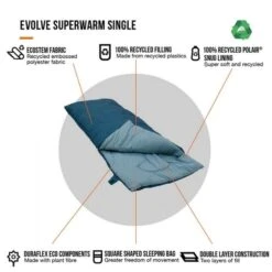 Vango Evolve Superwarm Slaapzak - Blauw -Openlucht Kampeer Winkel 1900 1783 evolve superwarm single 8