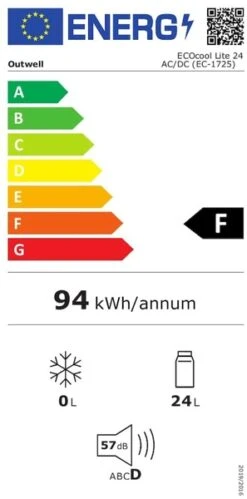 Outwell Ecocool Lite Elektrische Koelbox - 24 Liter - Donkerblauw -Openlucht Kampeer Winkel 1900 950 ecocool blauw 5