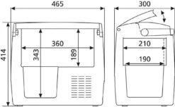 Dometic CoolFreeze CDF 18 Autokoelbox - 18L -Openlucht Kampeer Winkel 737 1200 900 900 dometic coolfreeze cdf 18 7