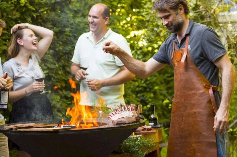 OFYR Leren Schort - Bruin 4 OFYR Leren Schort - Bruin - Afbeelding 4