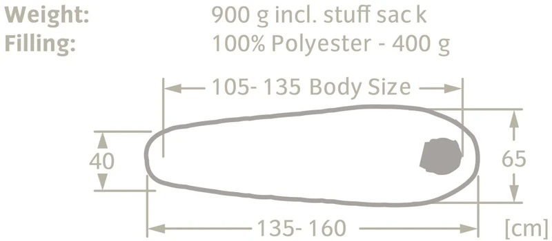 Vaude Alpli Adjust 400 SYN Slaapzak - Rood 4 Vaude Alpli Adjust 400 SYN Slaapzak - Rood - Afbeelding 4