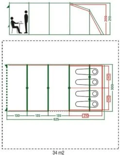 Coleman Vail Long Tunneltent - 4 Persoons -Openlucht Kampeer Winkel 972 1900 coleman vail long tunneltent 4 persoons 4