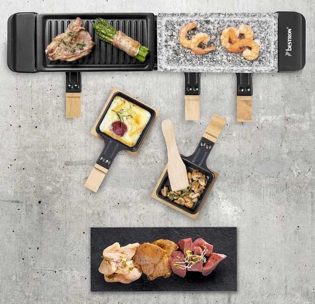 Bestron Raclette/Steengrill - 4 Personen 10 Bestron Raclette/Steengrill - 4 Personen - Afbeelding 10