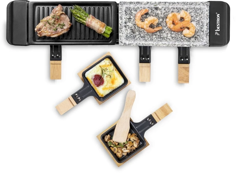 Bestron Raclette/Steengrill - 4 Personen 5 Bestron Raclette/Steengrill - 4 Personen - Afbeelding 5