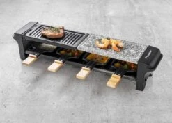 Bestron Raclette/Steengrill - 4 Personen 19 Bestron Raclette/Steengrill - 4 Personen -Openlucht Kampeer Winkel bestron raclettesteengrill 4 personen 7