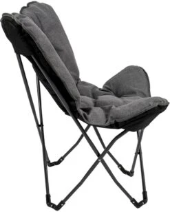 Bo-Camp Urban Outdoor Grainger Vlinderstoel - Antraciet -Openlucht Kampeer Winkel bo camp grainger vlinderstoel grijs 8