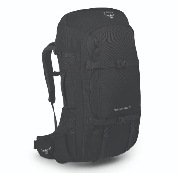 Osprey Farpoint Trek Pack - 55 Liter - Zwart 1 Osprey Farpoint Trek Pack - 55 Liter - Zwart