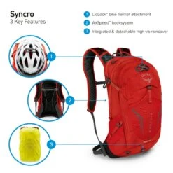 Osprey Syncro Daypack -12 Liter - Zwart -Openlucht Kampeer Winkel osprey syncro features 8