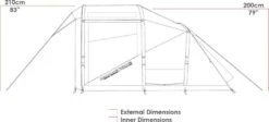 Zempire Evo TS Opblaasbare Tent - 4 Persoons -Openlucht Kampeer Winkel zempire evo ts opblaasbare tent 4