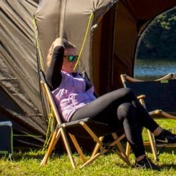 Zempire Roco Lounger V2 Vlinderstoel - Zwart -Openlucht Kampeer Winkel zempire roco lounger v2 vlinderstoel zwart 1